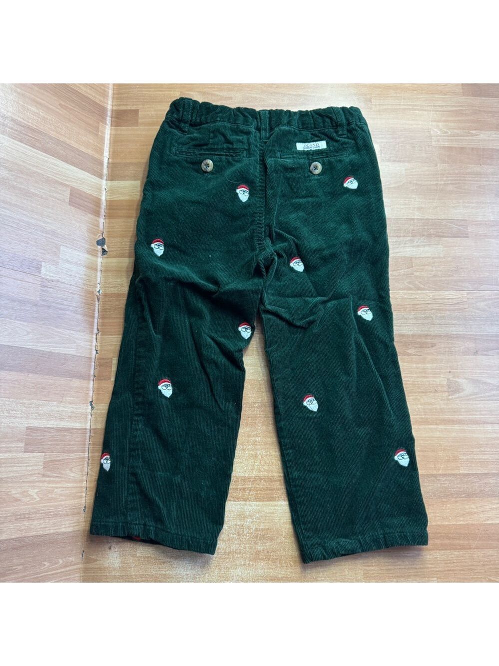 E-Land vintage green velvet Santa clause pants, size 5